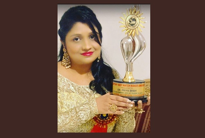 Priya shah getting award